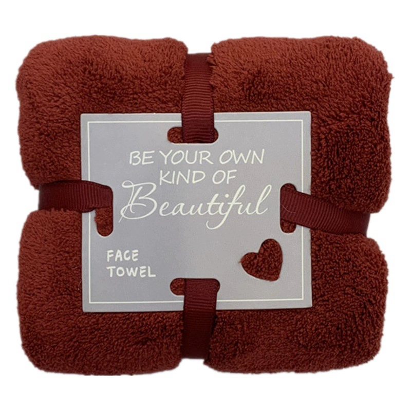 Полиэстер парча коралловый флис винно-красное полотенце свадебный компаньон Подарочная коробка полотенце полнолуние возврат подарок квадратное Полотенце Магазин аксессуаров оптом