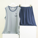 浅休 Майка, шорты, пижама, прохладный комплект без рукавов для мальчиков