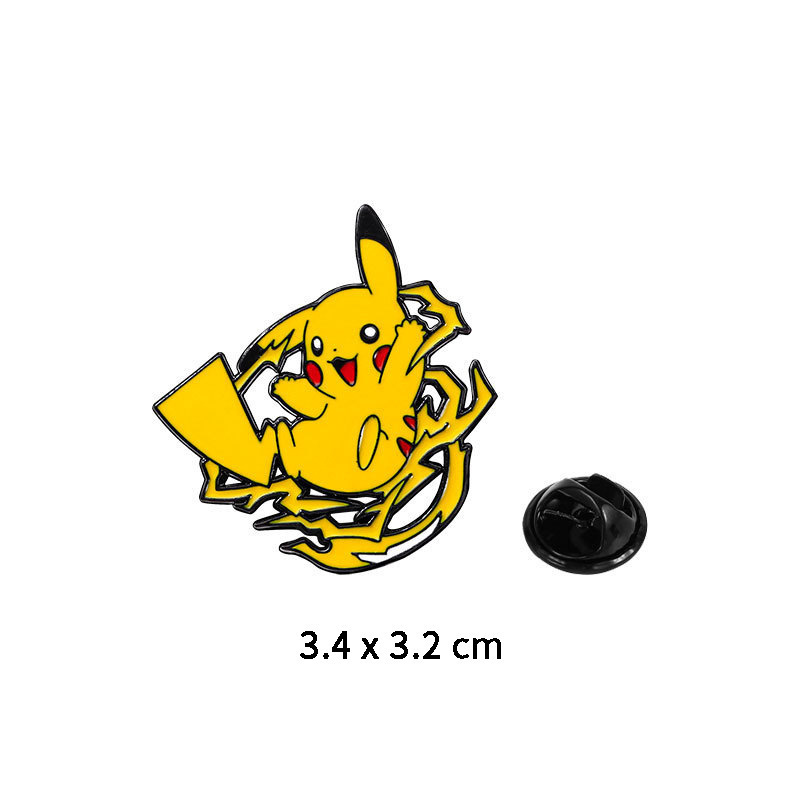 漫画アニメピカチュウブローチ超夢かわいい宝可夢ポケモンシリーズ金属バッジバックパック装飾|undefined