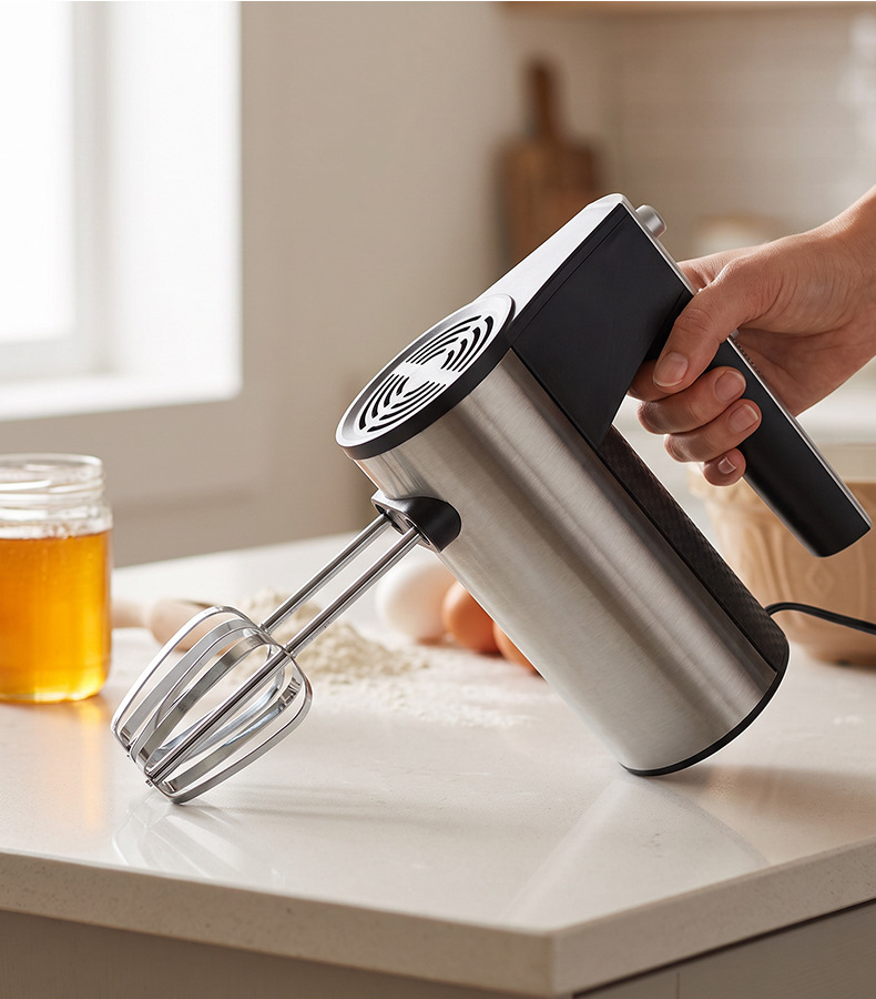 Cross-border Electric Egg Beater Hand-held Mixer Cream Egg White Whipping Machine Portable Baking Mixer Wholesale