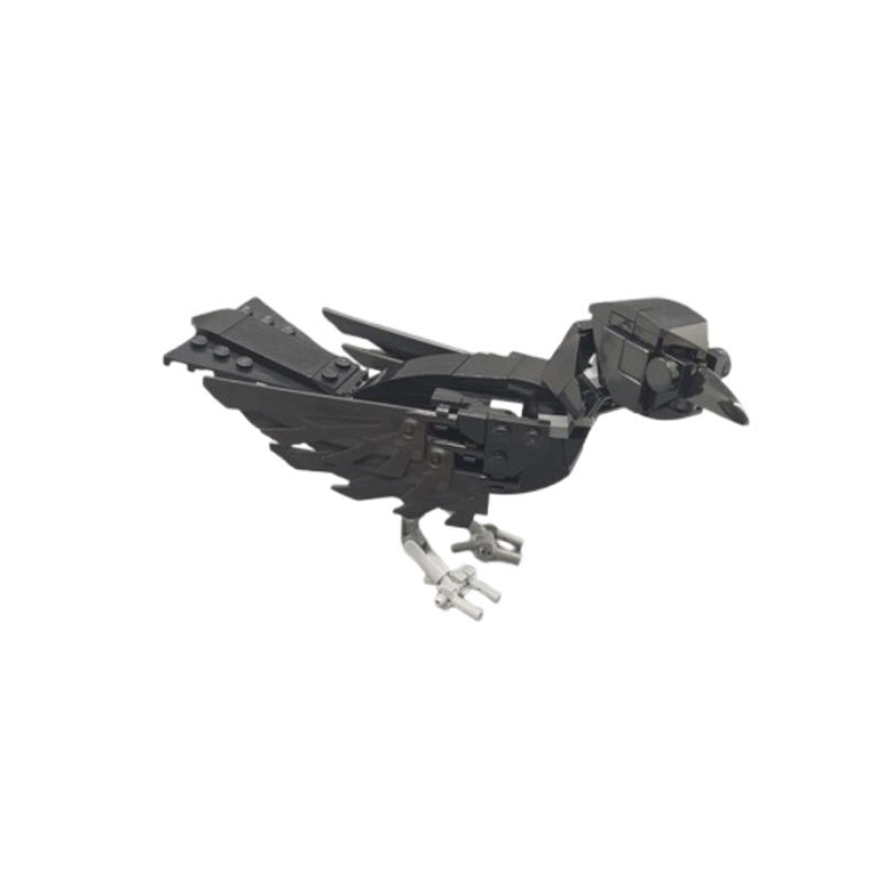 Building Block Crow Model Educational Diy Construction Toy Set_voghion.com