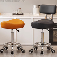 马鞍椅厨房炒菜做饭专用椅前台收银高脚凳万向轮升降椅美容理发凳
