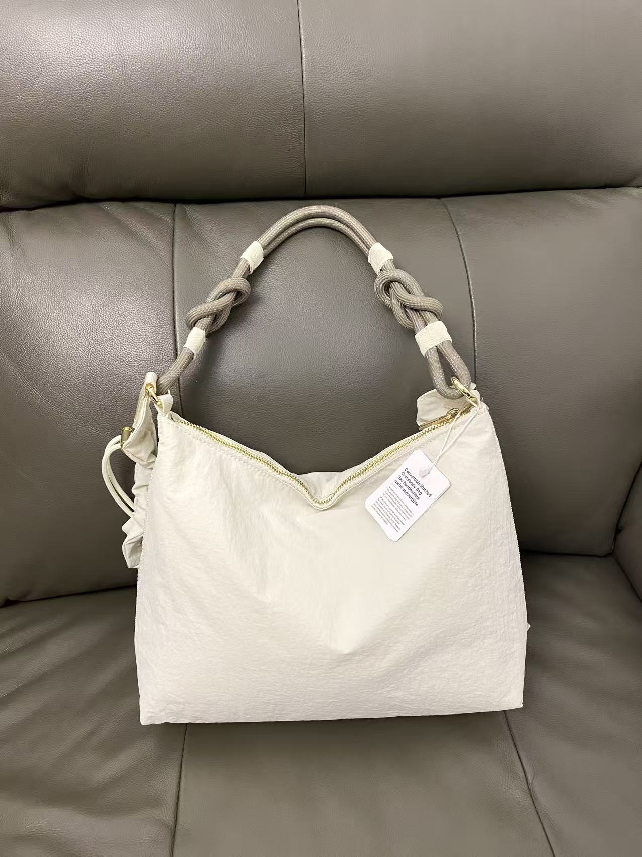LU Convertible 1.5L 6.5L 16L Large Capacity Hobo Bag Pleated Cloud Crossbody Underarm Bag