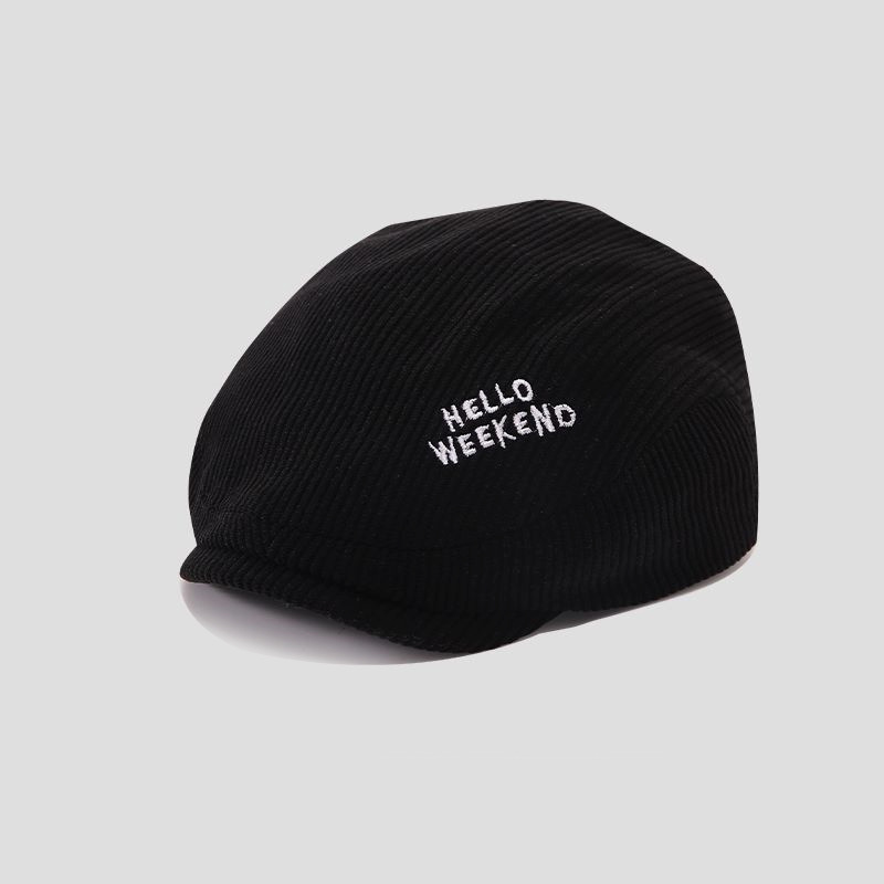 Sombreros para bebés para niños y niñas, boinas de vello de invierno y otoño versátiles para niños casuales avanzando gorras de lengua de pato