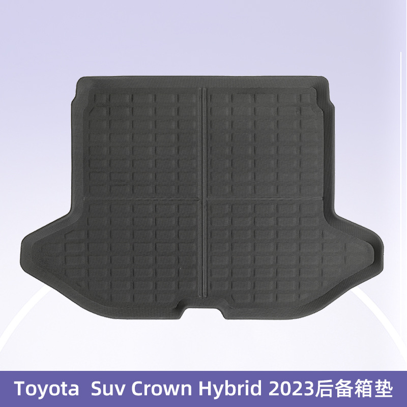 Para Toyota Crown SUV híbrido 2023 timón derecho 3D todo el tiempo material XPE almohadilla de pie de automóvil