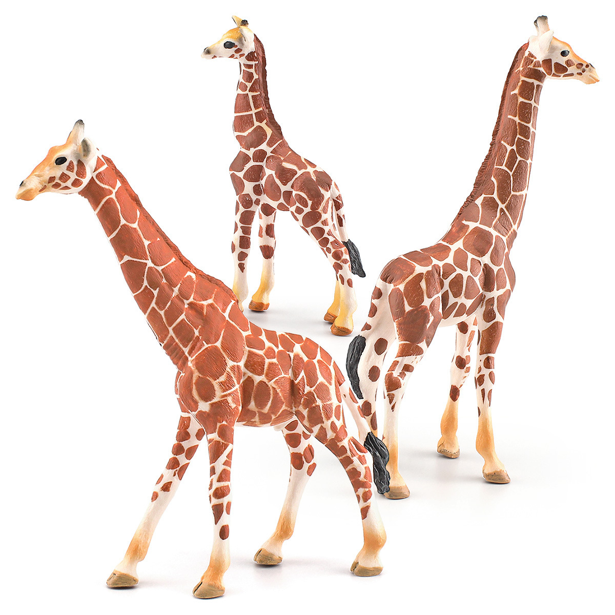 Simulación transfronteriza bosque animal jirafa modelo rompecabezas masculino y femenino jirafa decoración de escritorio decoración estática juguete