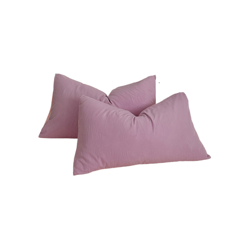 Washed Cotton Bedding Set Pleated Style Soft Breathable Quilt Cover_voghion.com