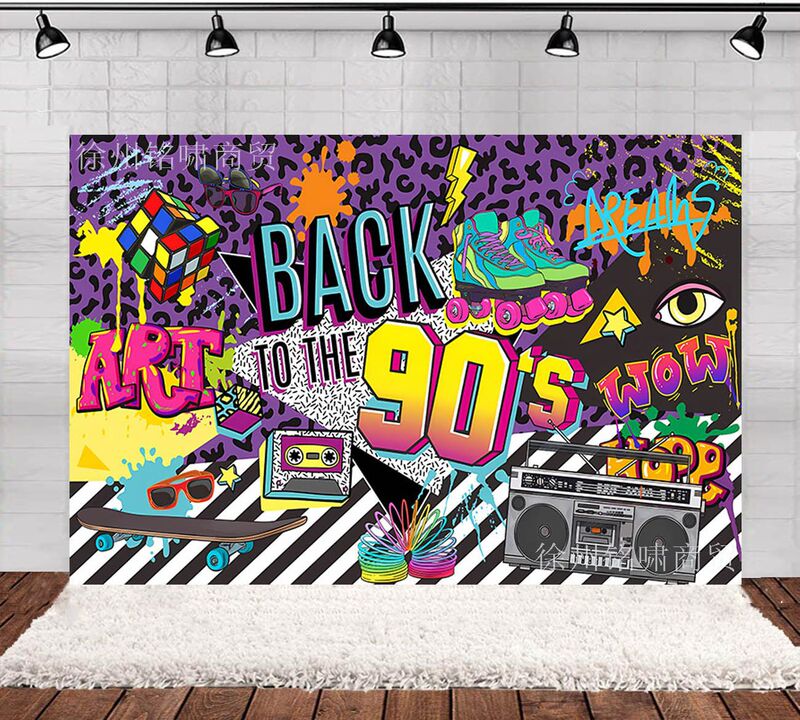 Back to 90's tape radio cross-border new photo material photography background cloth studio props