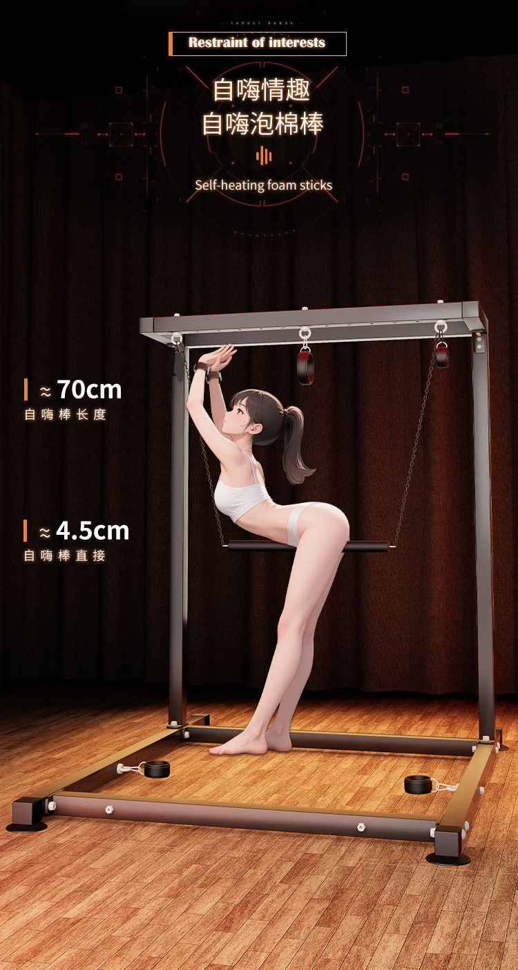 Jiuai Metal Bondage Handcuffs, Black Restraint Cuffs for Couples Training — detail image 7