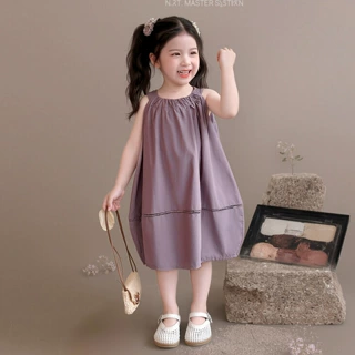 女童连衣裙夏季2026新款儿童洋气女宝宝甜美薄款无袖纯棉夏装裙子