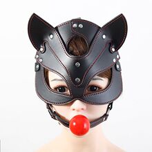 K9训奴马具型眼罩口球口塞狐狸面具sm情趣用品另类调教成人性玩具
