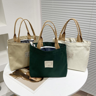 Льняная сумка, модная трендовая барсетка для матери и ребенка, сумка для еды