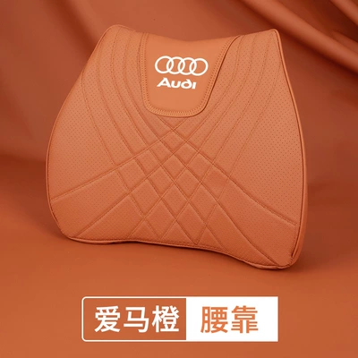 Car Neck Pillow All Year | Headrest - audi-nappa-leather5d-comfort-lumbar-support-emma-orange