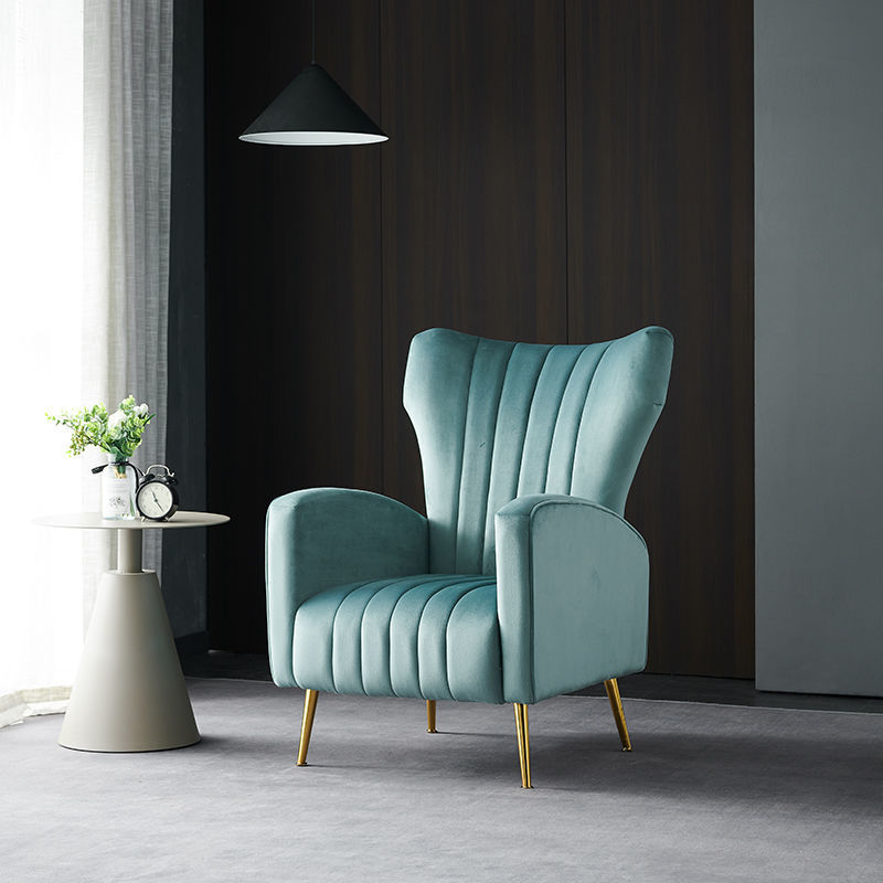 Light luxury internet-famous sofa single chair modern minimalist living room Nordic balcony lazy leisure chair bedroom light luxury tiger chair