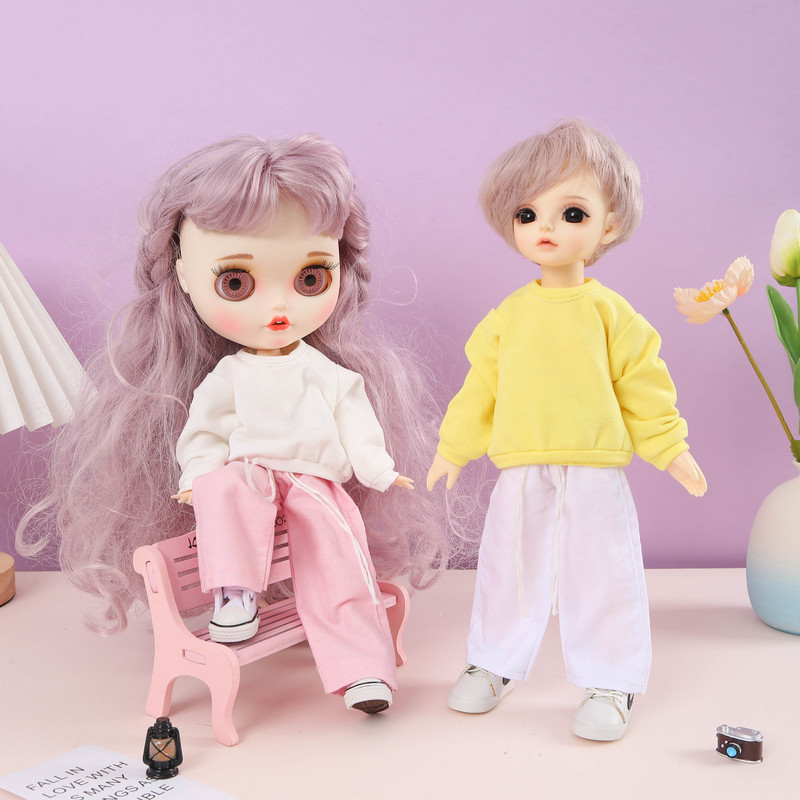   ガジーシスター ob24 ベビー服 ブライス ルーズカジュアルスウェットシャツ 長袖 6分丈bjd 兼用|undefined