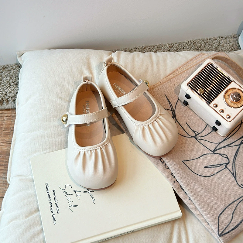 童库兔 Children's shoes for leather shoes girl's, Korean style, western style