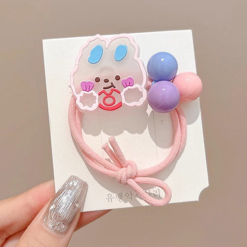 Niños correa atada pelo bebé trenzado anillo de cabello niñas de alta elasticidad cuerda de cabeza duradera niñas no lastimar cabello