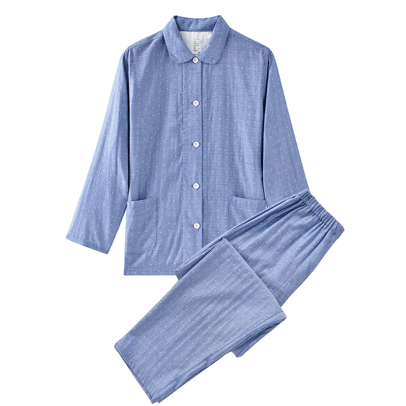 Women-Denim Blue Wave Dot