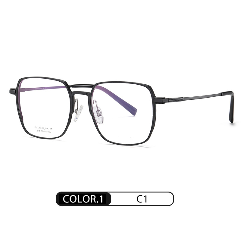 El nuevo marco de gafas de titanio puro del fabricante YJ2015 caja de aluminio y magnesio gafas ultraligeras bola abierta se puede equipar con marco de gafas de miopía
