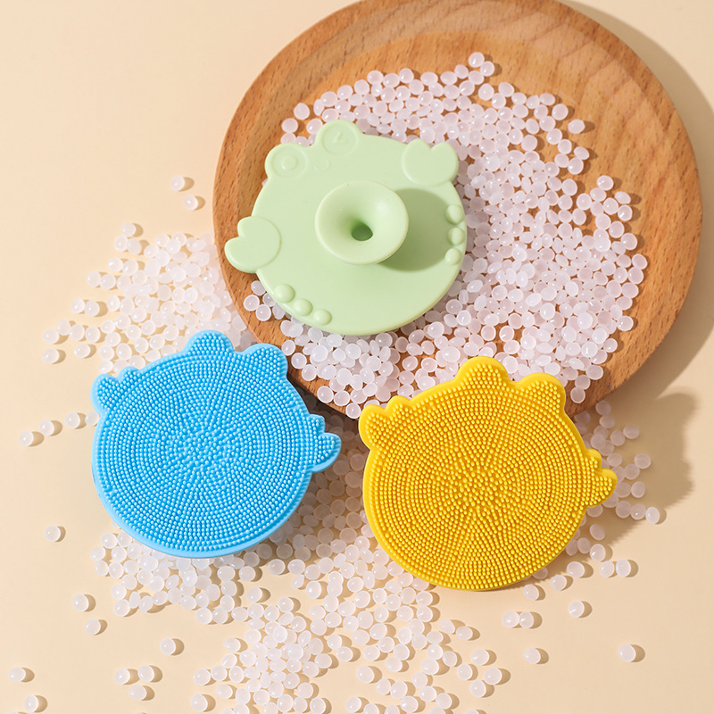 Cepillo de lavado facial de silicona para bebés multiusos Cepillo de champú para bebés Cepillo de baño Cepillo de champú de masaje de baño para niños