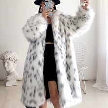 P 71383 Fur Leopard Print Coat ����Ƥ�ݴ��� �羳ŷ��
