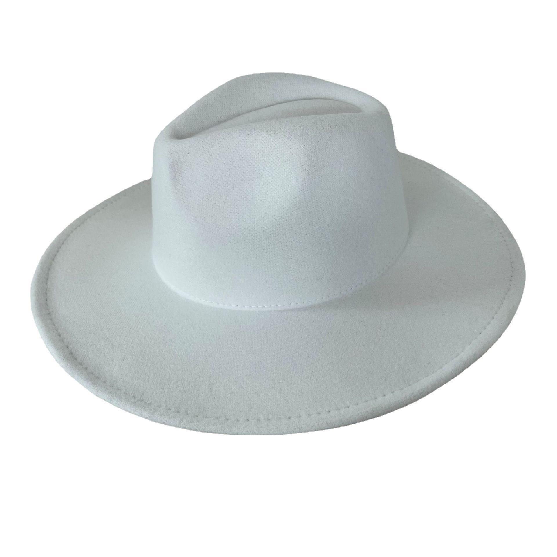 Weiß Internet Rot frauen Herbst/Winter Britischen Gentleman Filz Hut Modische 2024 Neue Winter_voghion.com