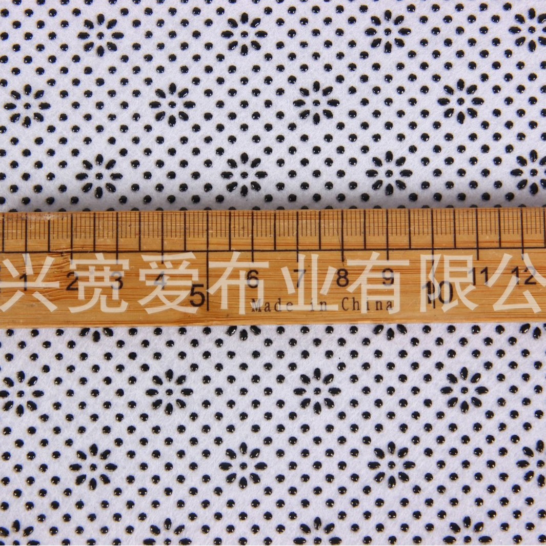 供应无纺布毛毡滴塑，不织布毛毡滴塑布，地垫面料，