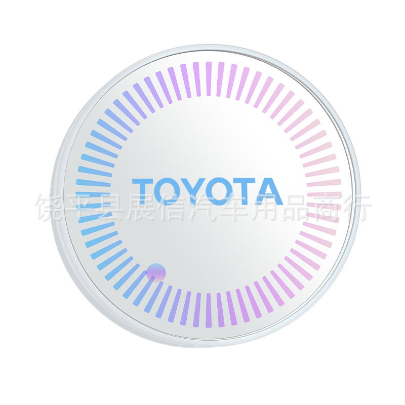 Adecuado para Toyota GR C-HR RAV4 Prius Camry coche luminoso taza de agua estera LED faro colorido