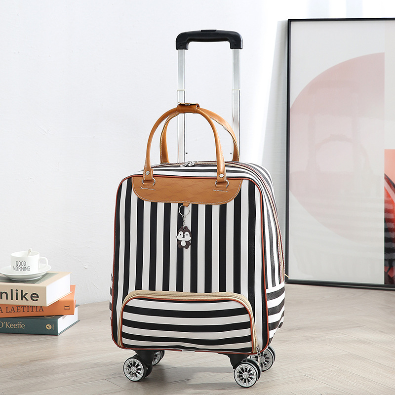 New Universal Wheel Trolley Bag Women's Luggage Bag Men's Large Capacity Travel Bag Korean Style Boarding Portable Portable Travel Bag New Universal Wheel Trolley Bag Women's Luggage Bag Men's Large Capacity Travel Bag Korean Style Boarding Portable Portable Travel Bag