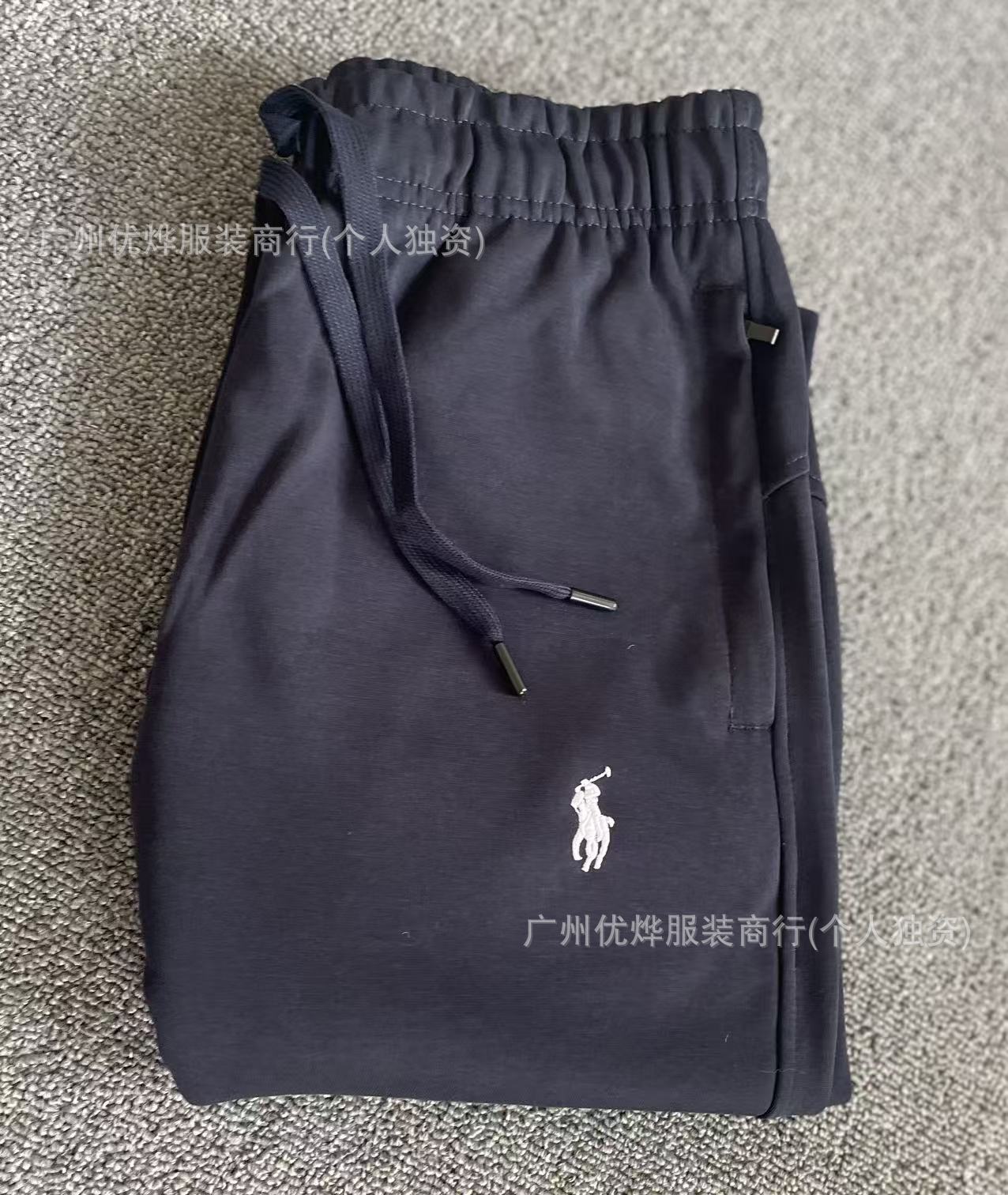 Comercio exterior transfronterizo primavera y otoño nuevos pantalones bordados de pony para hombres y mujeres sueltos pantalones deportivos casuales de moda