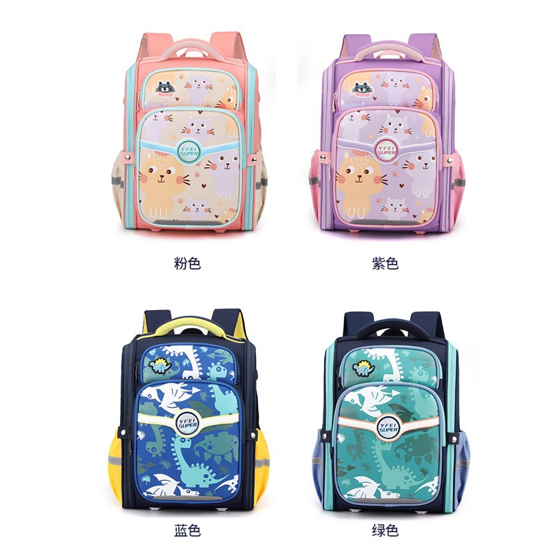 2023 nuevos estudiantes de primaria Grado uno dos tres a seis de reducción de carga niñas niños ligero gran capacidad mochila entrega