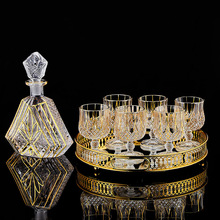 欧式古典水晶玻璃酒樽洋酒杯家用子威士忌酒杯套装烈酒杯酒具套装