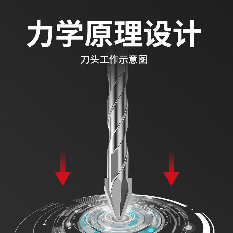 Delixi 側頭偏心ドリルビット ドライパンチング フルタイル コンクリート セメント壁 ガラス ハンドドリル 超硬延長|undefined