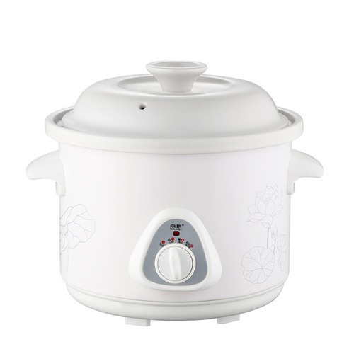 White Porcelain Electric Stewpot Ceramic Electric Soup Pot Cooking Pot Household Electric Sand Pot Porridge Pot Bird's Nest Stew Pot Cooking Pot Direct Supply