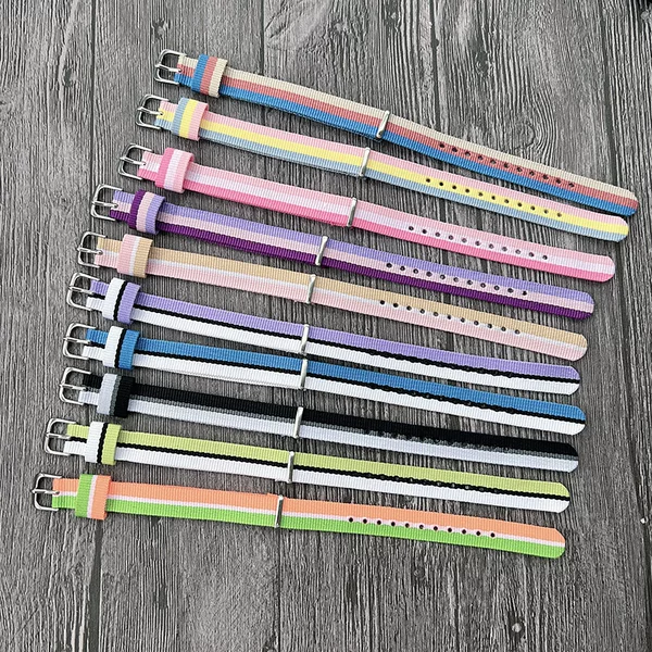 Wholesale Watch Strap Nylon Strap Nordic Style Wristband Student Candy Color Watch Strap Girlfriend Bracelet