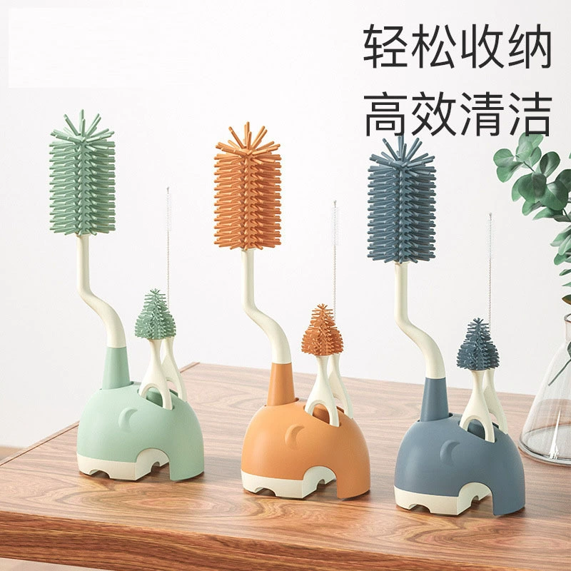 Щетка для бутылочки с кривошипом Чистящая щетка для новорожденных