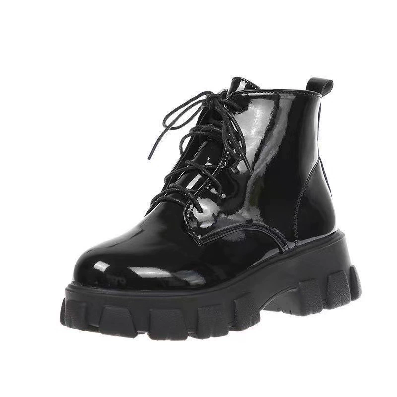 Мартенсы, универсальные демисезонные low boots на платформе, корейский стиль