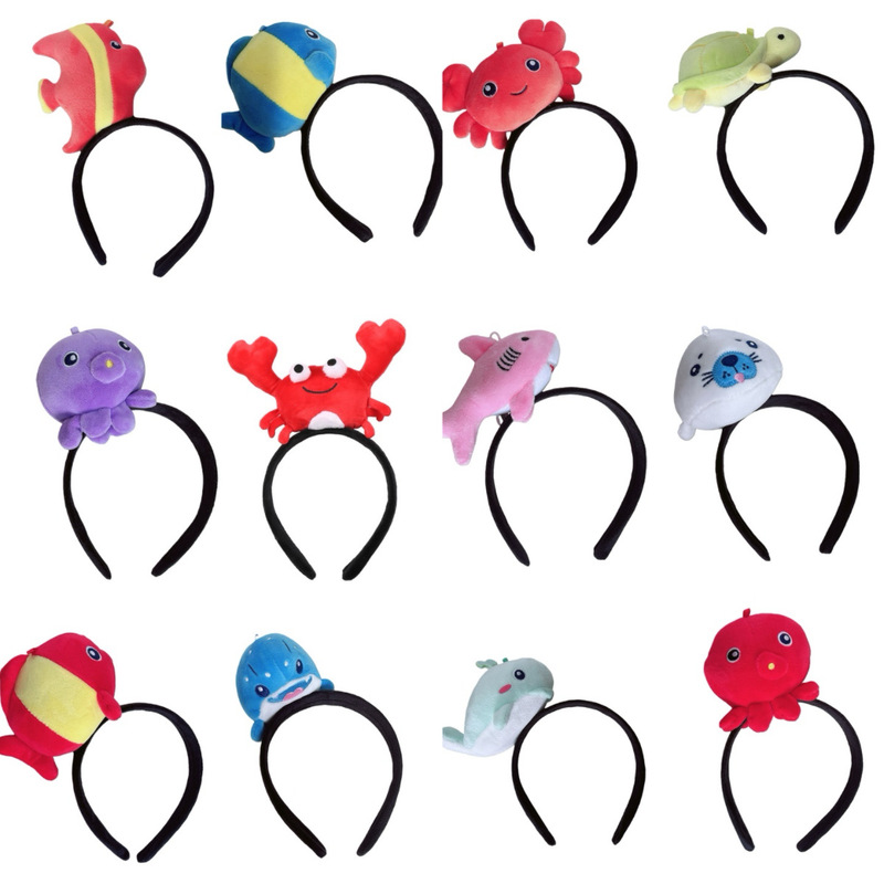 Cartoon Ocean-Themed Series of Cute Clownfish, Whale, Octopus, Pufferfish Headbands and Hair Clips for Adults and Children Cartoon Ocean-Themed Series of Cute Clownfish, Whale, Octopus, Pufferfish Headbands and Hair Clips for Adults and Children