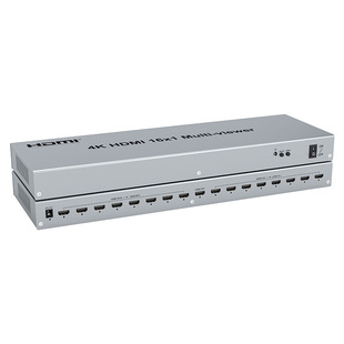 HDMI Sixteen Picture Splitter 16X1Multi-Viewer16-Way HDMI Input High-Definition Seamless Switching 4K