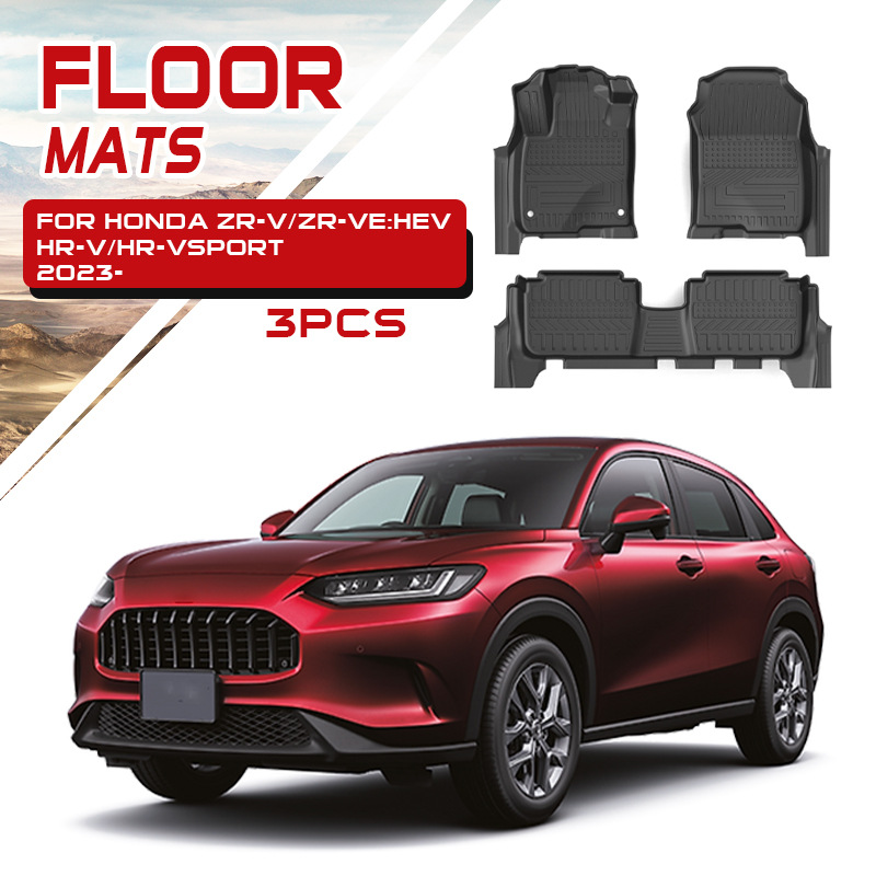 TXR Adecuado para Honda Alfombrilla impermeable Honda Hrv Zrv Floor Mats Alfombrilla especial Tpe para pies