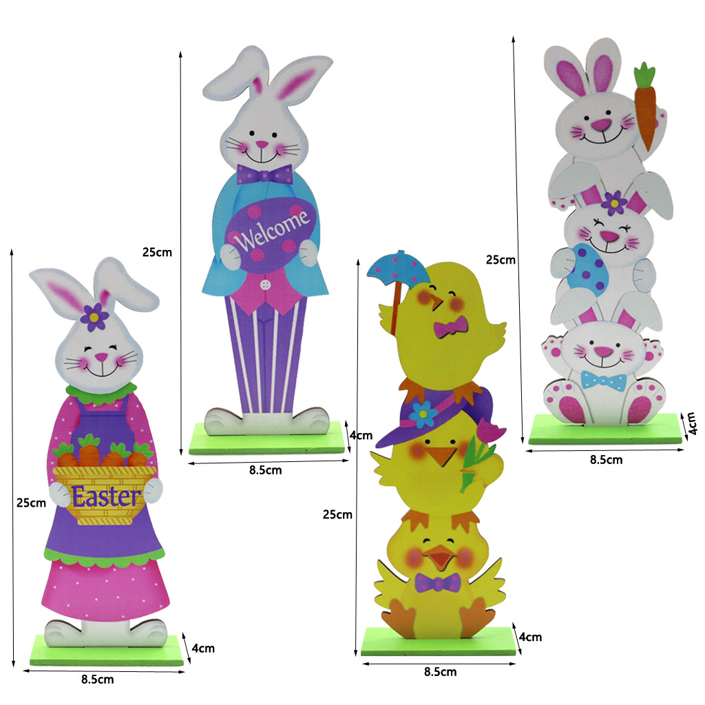 Style Simple Lapin Lettre Bois Ornements display picture 1