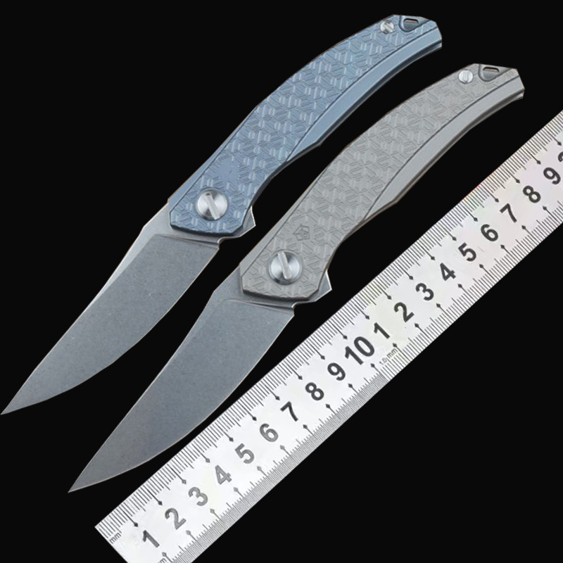 熊头量子钛合金二代折刀户外刀具野外求生刀多功能折叠工具 小刀