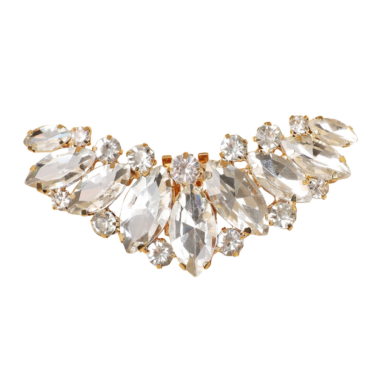 Nuevos zapatos de tacón alto diy, hebilla, punta de zapato, accesorios superiores, hebilla de metal de diamantes de imitación, zapatos de boda desmontables, accesorios de calzado