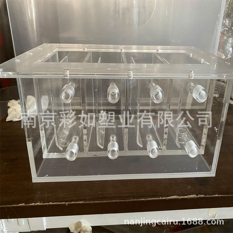 透明有机玻璃亚克力ABR厌氧折流板反应池实验装置 各种尺寸定作