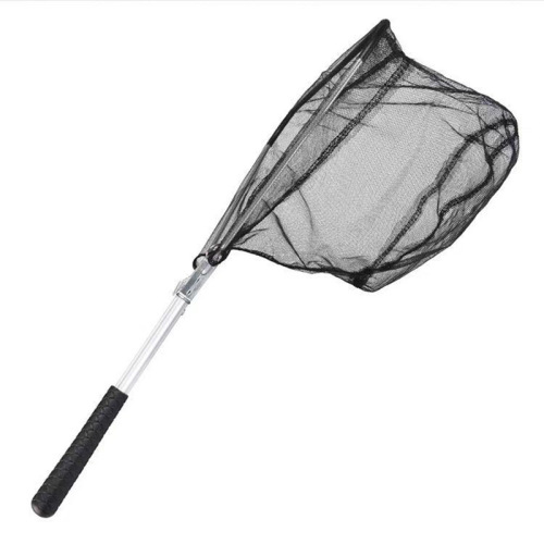 Aluminum alloy triangular fishing net folding hand net fishing gear accessories 30 cm triangular head fishing rod holder