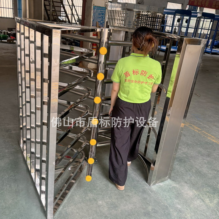 厂家生产三翼手动旋转门商场超市不锈钢旋转道闸人行门仓库单向门