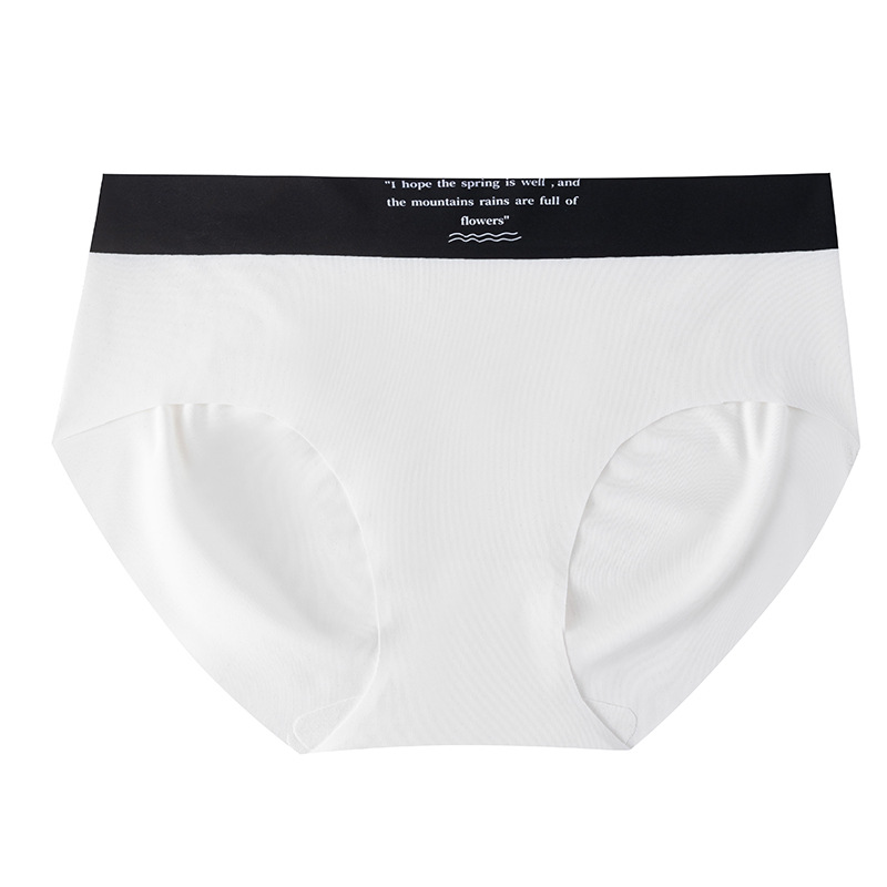 Yoga deportivo de seda de hielo sin costuras, nalgas de melocotón sin costuras, nalgas de seda de hielo sin costuras, bragas especiales de ciclismo en blanco y negro