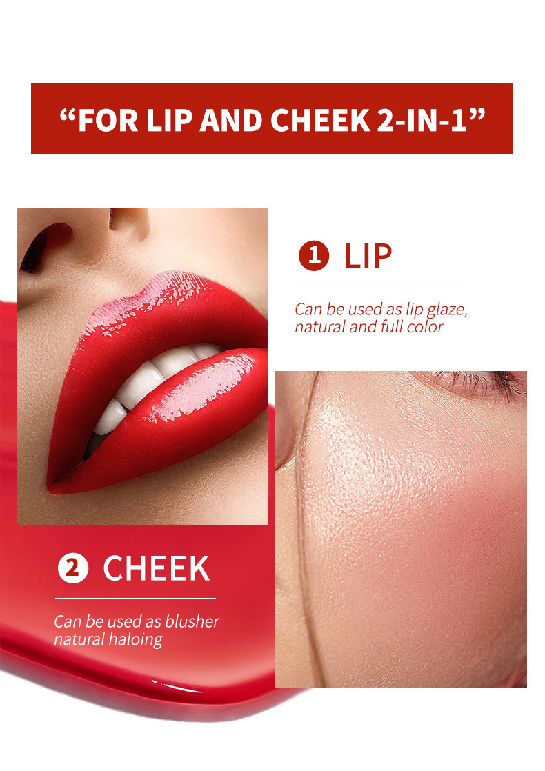 33g Weight Lip Glaze Type Of Cosmetics Contains Liquid Ingredient Lip Glaze Material Lipstick, letter, Colorful Pattern Elegant Letter  Lip Glaze Matte Long Lasting 4
