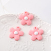 Keychain flower-shaped PVC, pendant, children's hairgrip, flowered