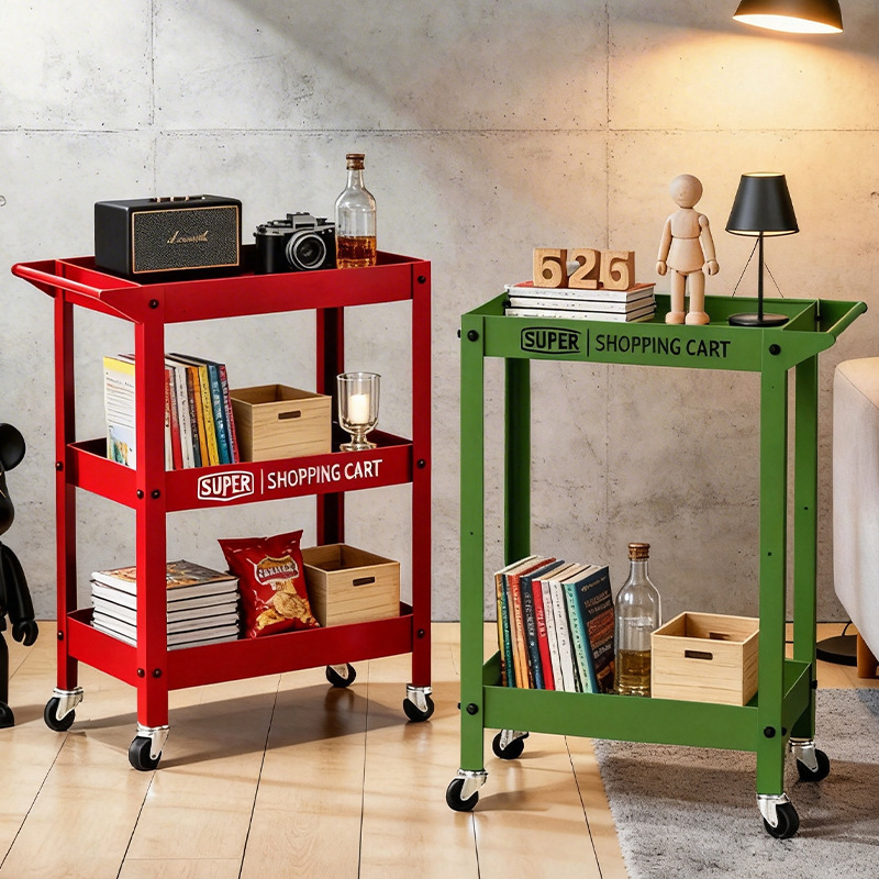 Metal Small Trolley Storage Rack for Green Plants, Household Movable Storage Trolley, Multi-Functional Snack Trolley Metal Small Trolley Storage Rack for Green Plants, Household Movable Storage Trolley, Multi-Functional Snack Trolley
